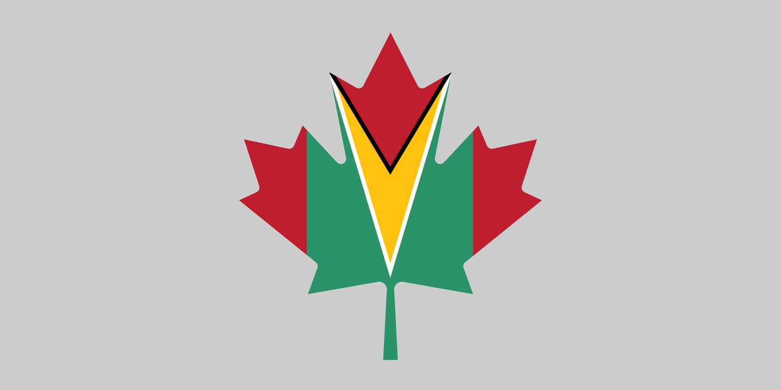 The Guyana-Canada maple leaf